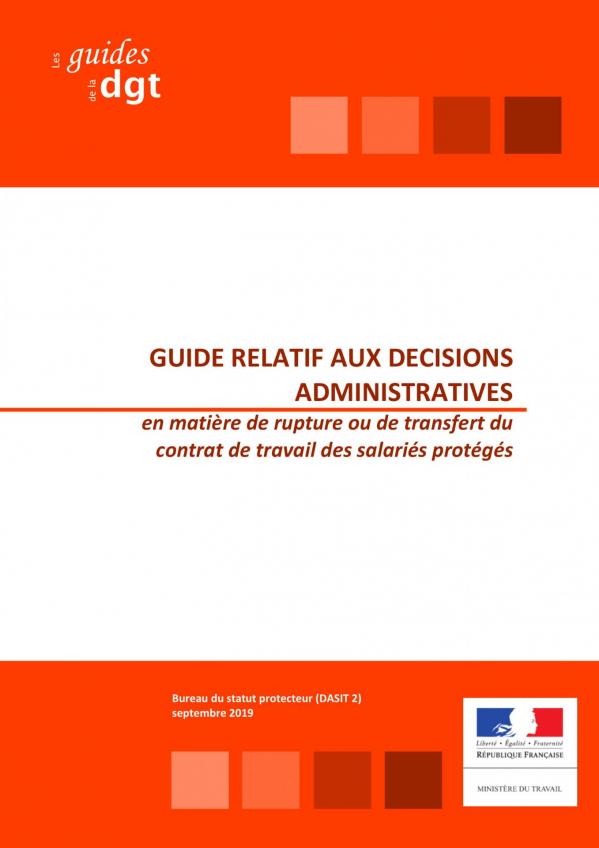 Guide decisions administratives en matiere de licenciement des salaries proteges v2019 09 20 001