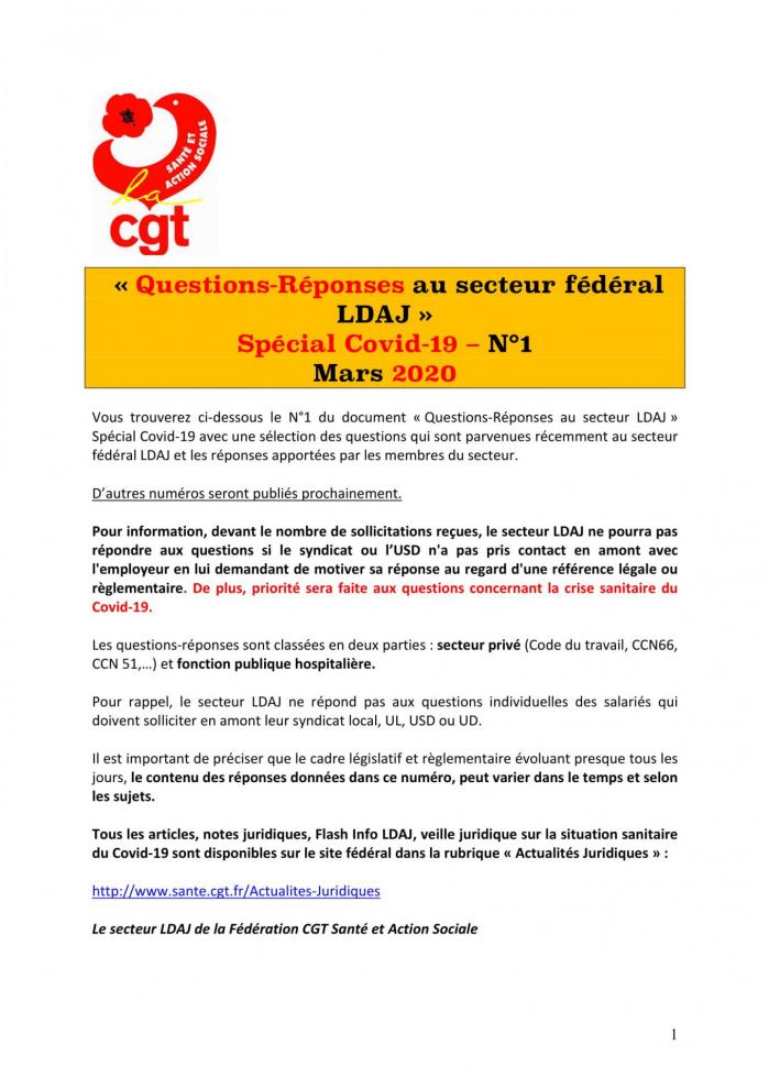 N 1 questions reponses ldaj fd sante cgt covid 19 01