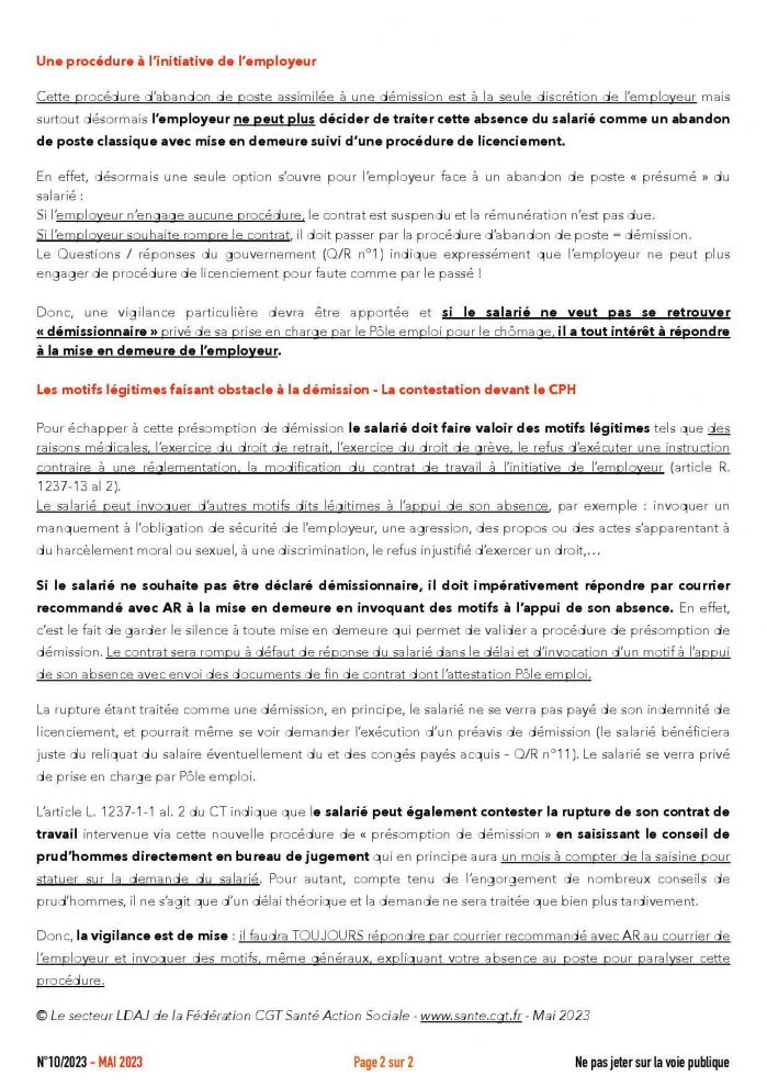 No10 2023 flash info ldaj vademecum abandon poste et de mission page 002