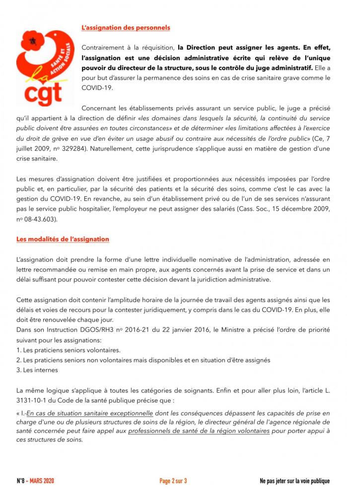 No8 flash info ldaj covid 19 assignation et re quisition des salarie s 2