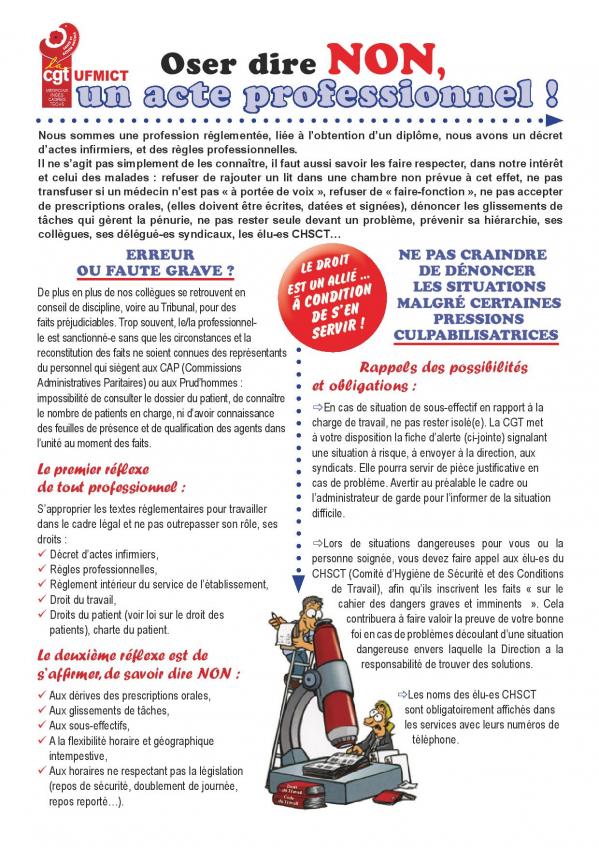 Oser dire non un acte professionnel page 001
