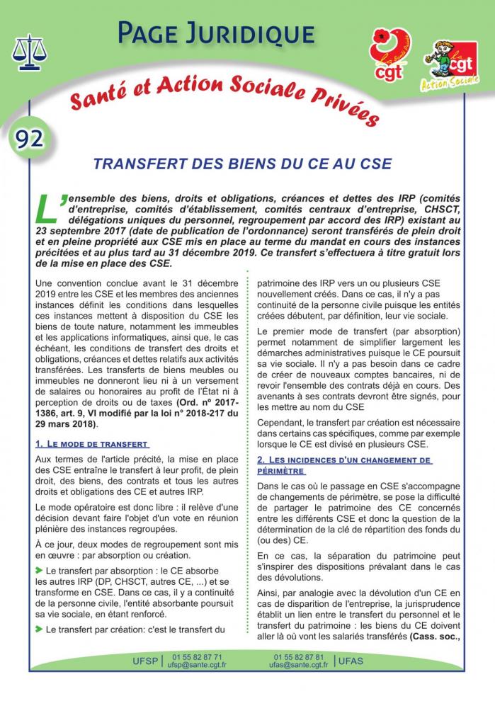 Page juridique sante et action sociale privees no92 1
