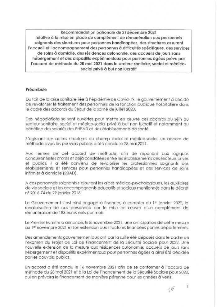 Recommandation patronal axess du 21 12 21 page 001