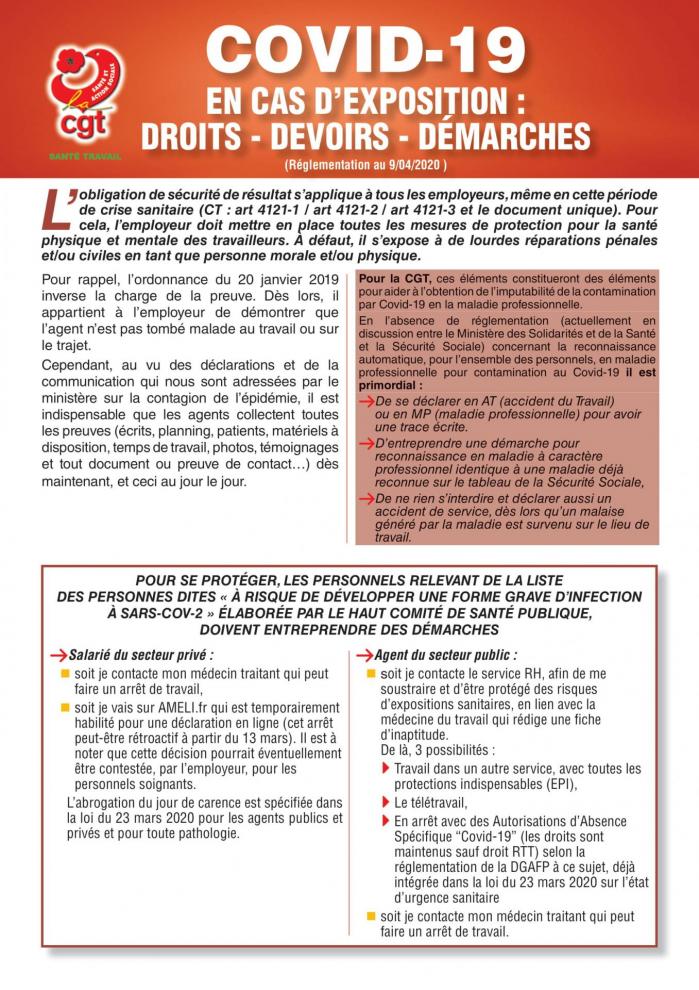Tract sante au travail exposition covid19 04 2020 1