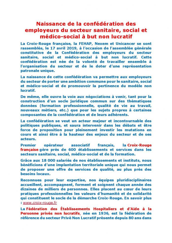 Une nouvelle confederation patronale pour succeder a unifed page 002